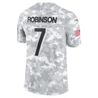 A.Falcons #7 Bijan Robinson Player Camo Salute to Service Limited Gdoa Stitched Jerseys