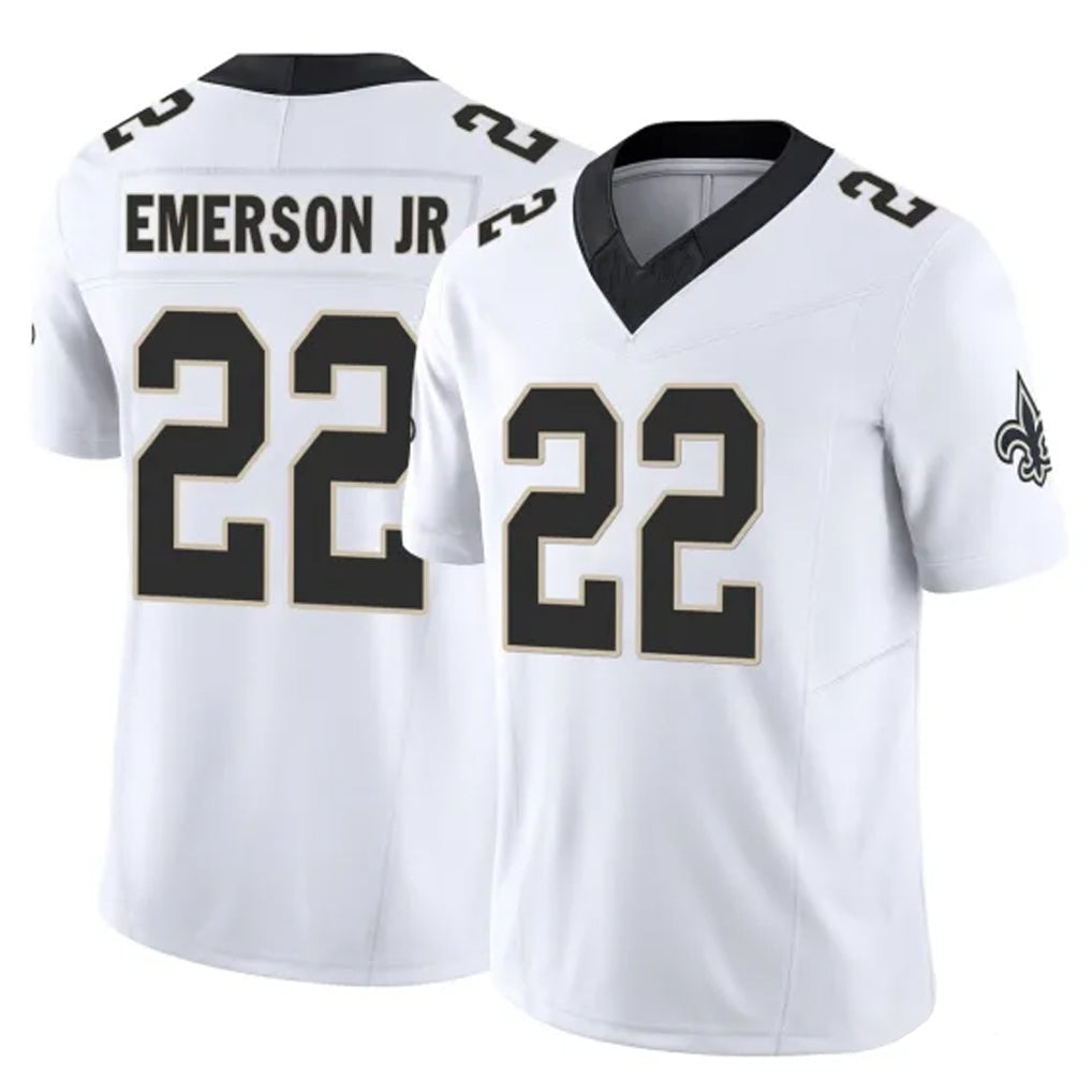 NO.Saints #22 Martin Emerson Jr. Player White Limited Vapor F.U.S.E. Home Game Gdoa Stitched Jerseys