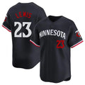 M.Twins #23 Royce Lewis Player Navy Home Limited Fdoa Stitched Jerseys