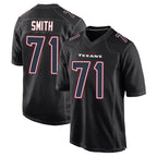 H.Texans #71 Braden Smith Player Black Fashion Home Game Gdoa Stitched Jerseys