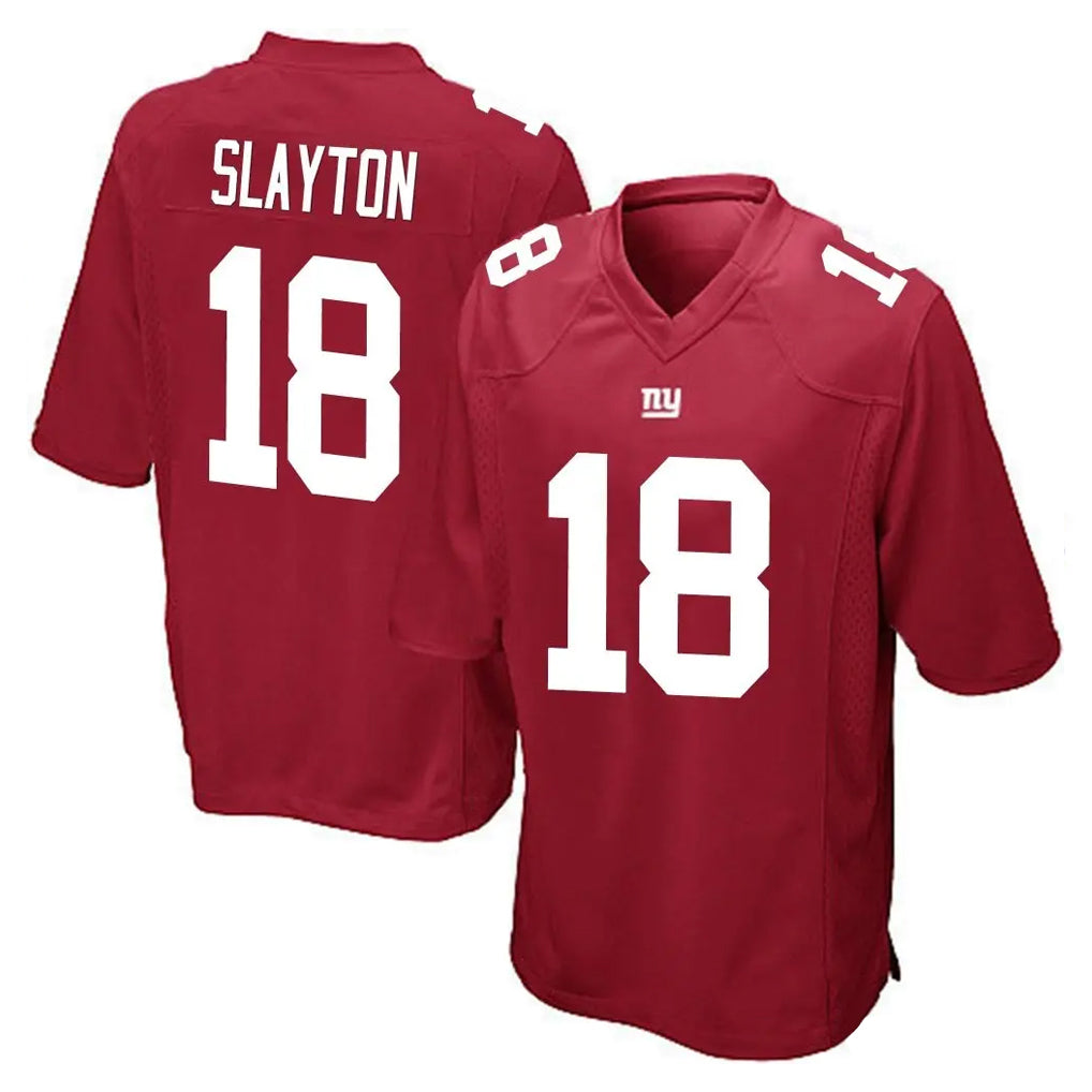 NY.Giants #18 Darius Slayton Player Red Home Game Gdoa Stitched Jerseys