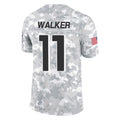 A.Falcons #11 Jalon Walker Player Arctic Camo Salute to Service Limited Gdoa Stitched Jerseys
