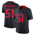 H.Texans #51 Will Anderson Jr. Player Navy Limited 2nd Alternate Vapor F.U.S.E. Home Game Gdoa Stitched Jerseys