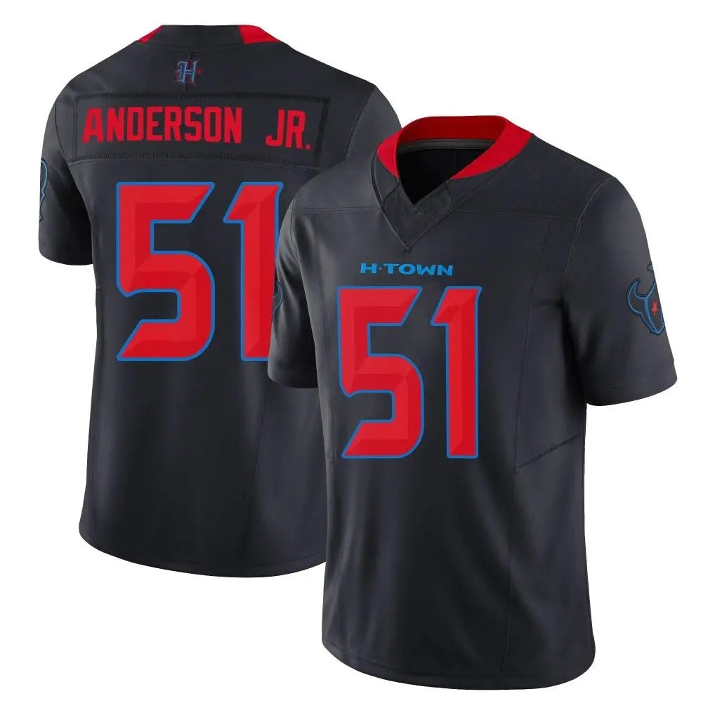 H.Texans #51 Will Anderson Jr. Player Navy Limited 2nd Alternate Vapor F.U.S.E. Home Game Gdoa Stitched Jerseys