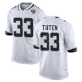 J.Jaguars #33 Bhayshul Tuten Player White Home Game Gdoa Stitched Jerseys