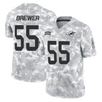M.Dolphins #55 Aaron Brewer Player Arctic Camo Salute To Service Limited Game Gdoa Stitched Jerseys