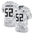 A.Falcons #52 Samson Ebukam Player Camo Salute to Service Limited Gdoa Stitched Jerseys