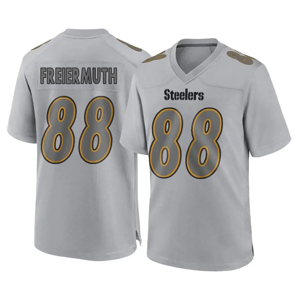 P.Steelers #88 Pat Freiermuth Player Gray Atmosphere Fashion Home Game Gdoa Stitched Jerseys
