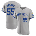 KC.Royals #55 Cole Ragans Player Gray Limited Elite Home Game Gdoa Stitched Jerseys