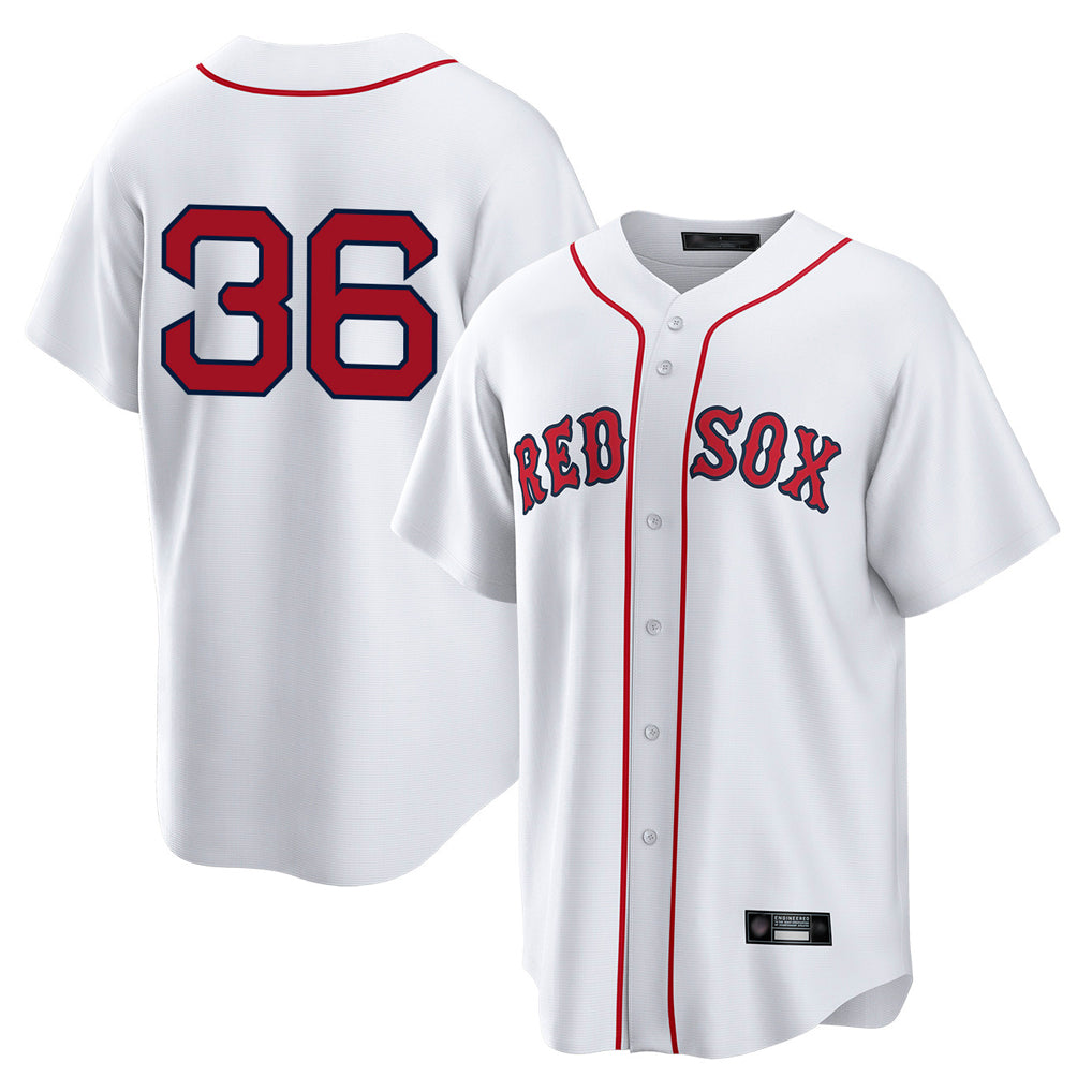B.Red Sox #36 Triston Casas Player White Home Game Gdoa Stitched Jerseys