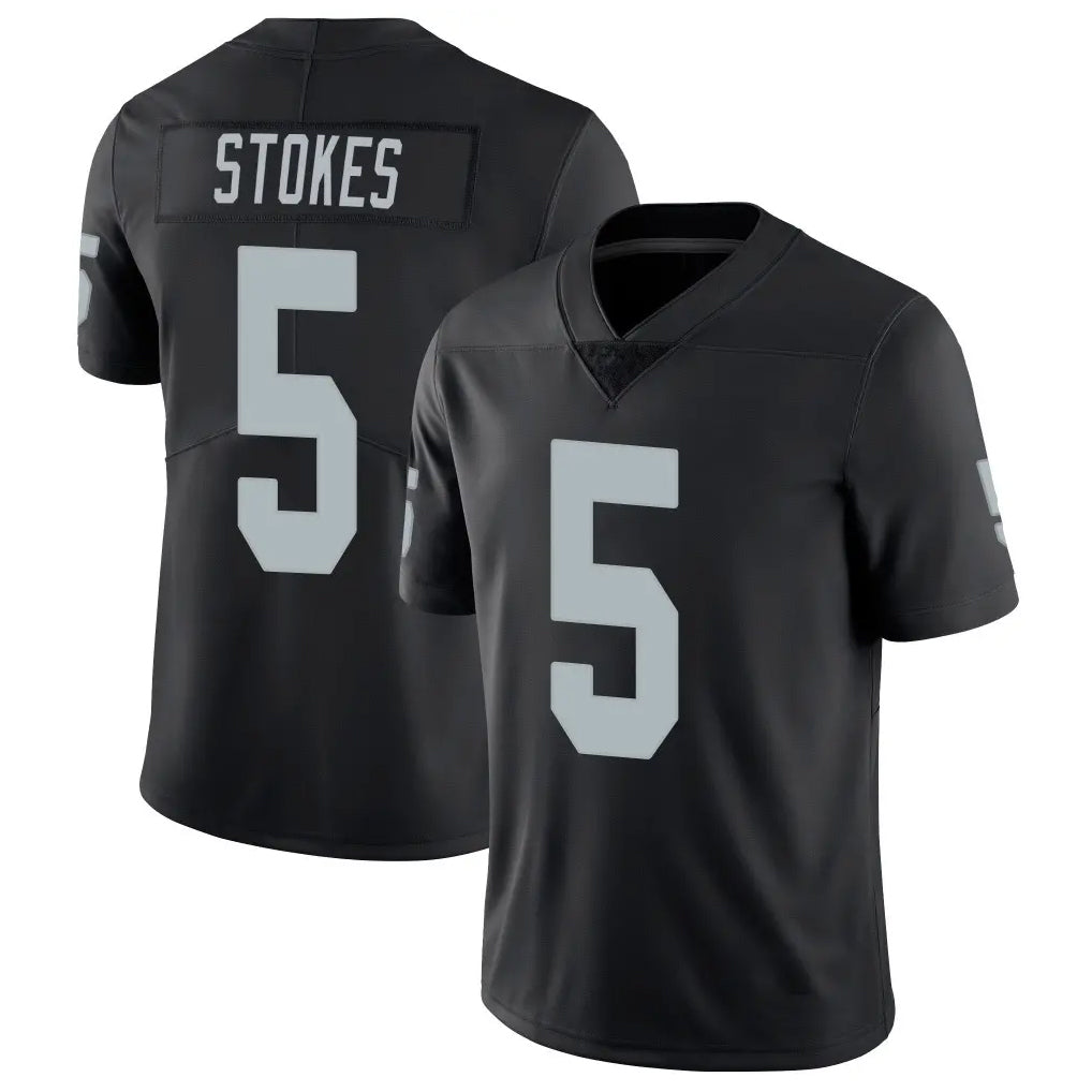 LV.Raiders #5 Eric Stokes Player Black Limited Vapor Untouchable Home Game Gdoa Stitched Jerseys