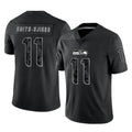 S.Seahawks #11 Jaxon Smith-Njigba Player Black Limited Reflective Home Game Gdoa Stitched Jerseys