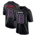 NE.Patriots #18 Kyle Williams Player Carbon Fashion Limited Home Game Gdoa Stitched Jerseys