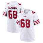 SF.49ers #68 Colton McKivitz Player White Game Home Gdoa Stitched Jerseys