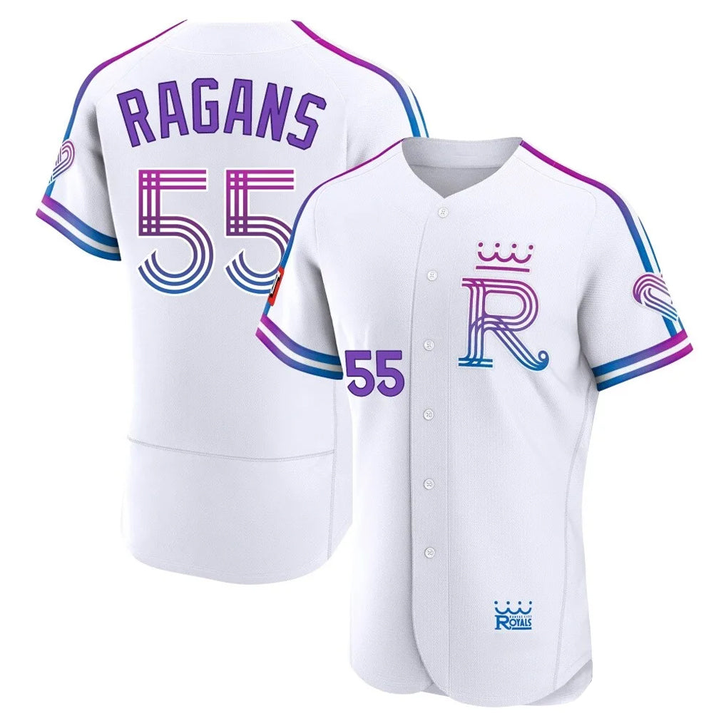 KC.Royals #55 Cole Ragans Player White 2026 City Connect Limited Elite Home Gdoa Stitched Jerseys