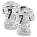 S.Seahawks #7 Uchenna Nwosu Player Arctic Camo Limited Salute To Service Home Game Gdoa Stitched Jerseys