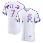 KC.Royals #7 Bobby Witt Jr. Player White 2026 City Connect Limited Elite Home Gdoa Stitched Jerseys