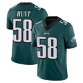 P.Eagles #58 Jalyx Hunt Player Team Color Green Vapor Untouchable Home Game Gdoa Stitched Jerseys
