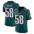 P.Eagles #58 Jalyx Hunt Player Team Color Green Vapor Untouchable Home Game Gdoa Stitched Jerseys
