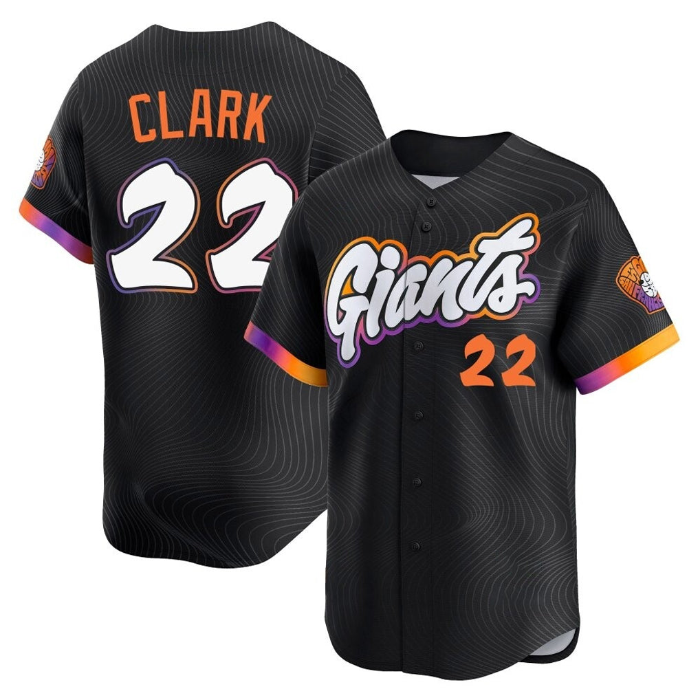 SF.Giants #22 Will Clark Player Black 2025 City Connect Home Limited Fdoa Stitched Jerseys