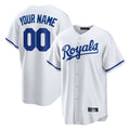 Custom KC.Royals White Home Game Any Name & Number Gdoa Stitched Jerseys