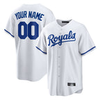 Custom KC.Royals White Home Game Any Name & Number Gdoa Stitched Jerseys