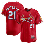 St. Louis Cardinals #21 Lars Nootbaar Player Red City Connect Limited Fdoa Stitched Jerseys