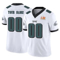 Custom P.Eagles White Limited Vapor F.U.S.E. Super Bowl LIX Home Game Any Name & Numbers Gdoa Stitched Jerseys