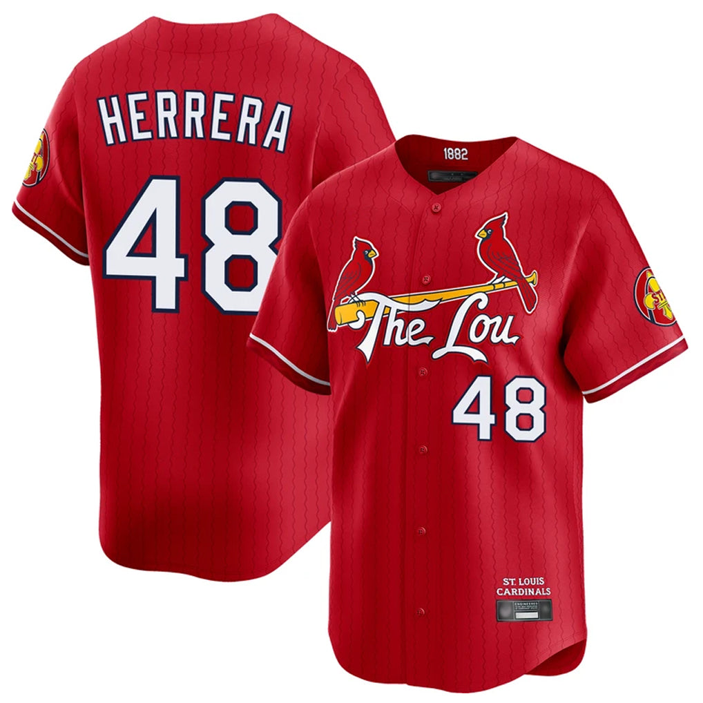 St. Louis Cardinals #48 Ivan Herrera Player Red City Connect Limited Fdoa Stitched Jerseys