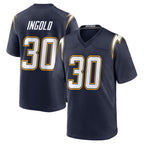 LA.Chargers #30 Alec Ingold Player Navy Alternate Home Game Gdoa Stitched Jerseys