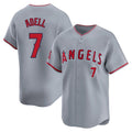 LA.Angels #7 Jo Adell Player Gray Home Limited Fdoa Stitched Jerseys