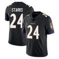 B.Ravens #24 Malaki Starks Player Black Vapor Untouchable Limited Home Game Gdoa Stitched Jerseys