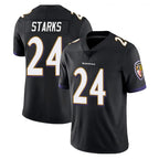 B.Ravens #24 Malaki Starks Player Black Vapor Untouchable Limited Home Game Gdoa Stitched Jerseys