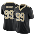 NO.Saints #99 Chase Young Player Black Limited Vapor F.U.S.E. Home Game Gdoa Stitched Jerseys