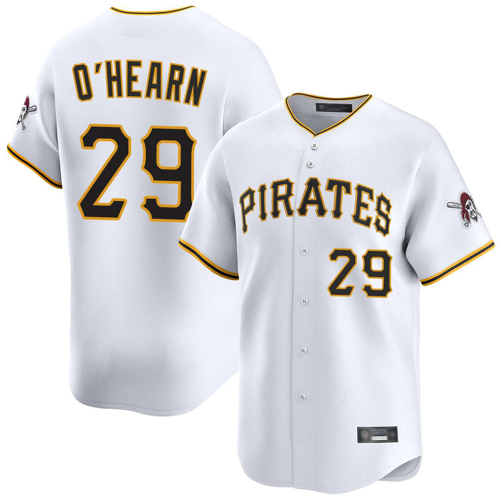 P.Pirates #29 Ryan O'Hearn Player White Home Limited Fdoa Stitched Jerseys