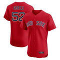 B.Red Sox #52 Wilyer Abreu Player Red Limited Elite Home Game Gdoa Stitched Jerseys