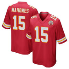 KC.Chiefs #15 Patrick Mahomes Player Red Home Game Gdoa Stitched Jerseys