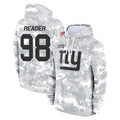 NY.Giants #98 DJ Reader Player Arctic Camo Salute to Service Pullover Hoodies Limited Game Gdoa Stitched Jerseys