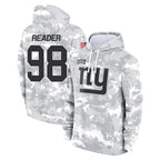 NY.Giants #98 DJ Reader Player Arctic Camo Salute to Service Pullover Hoodies Limited Game Gdoa Stitched Jerseys