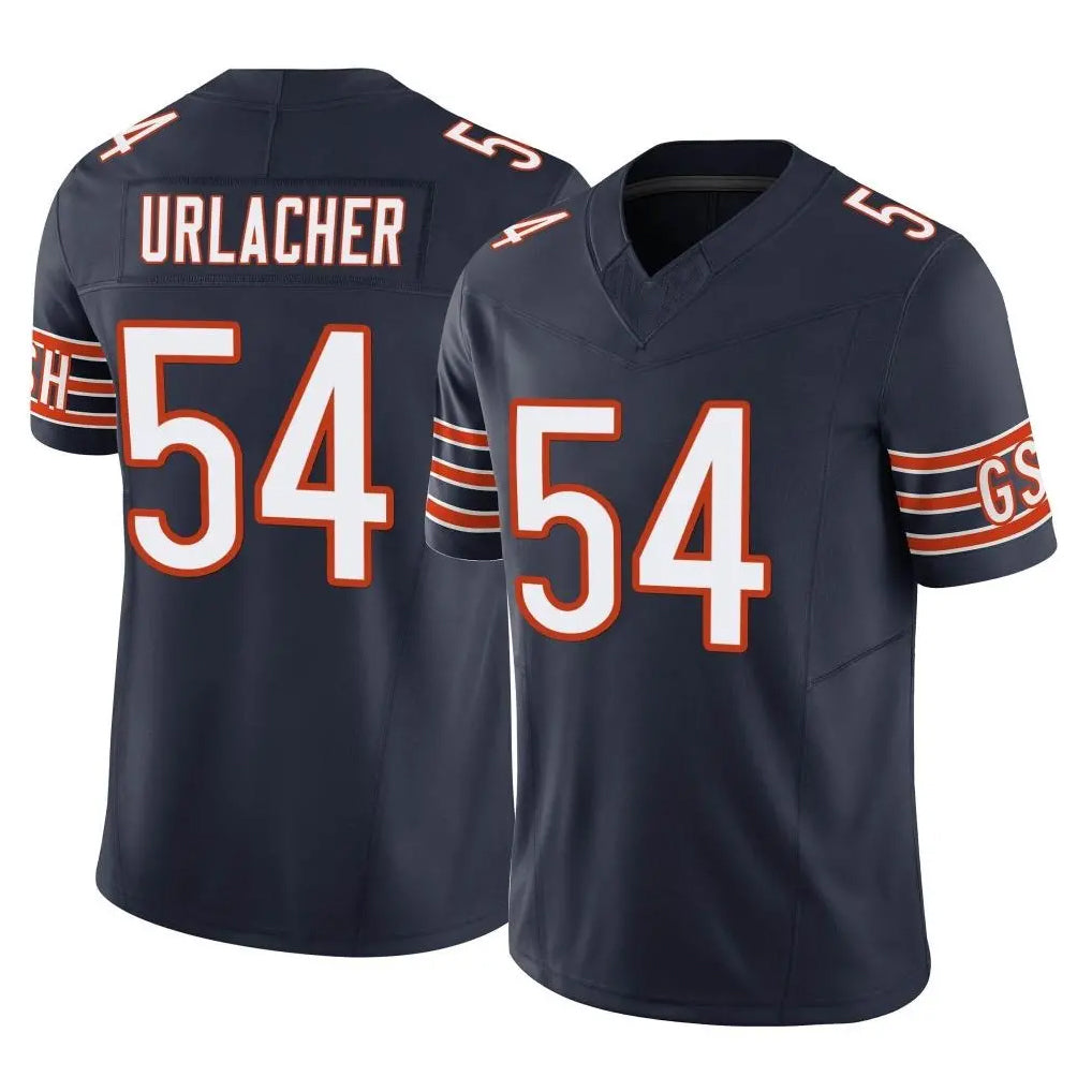 C.Bears #54 Brian Urlacher Player Navy Vapor F.U.S.E. Limited Home Game Gdoa Stitched Jerseys