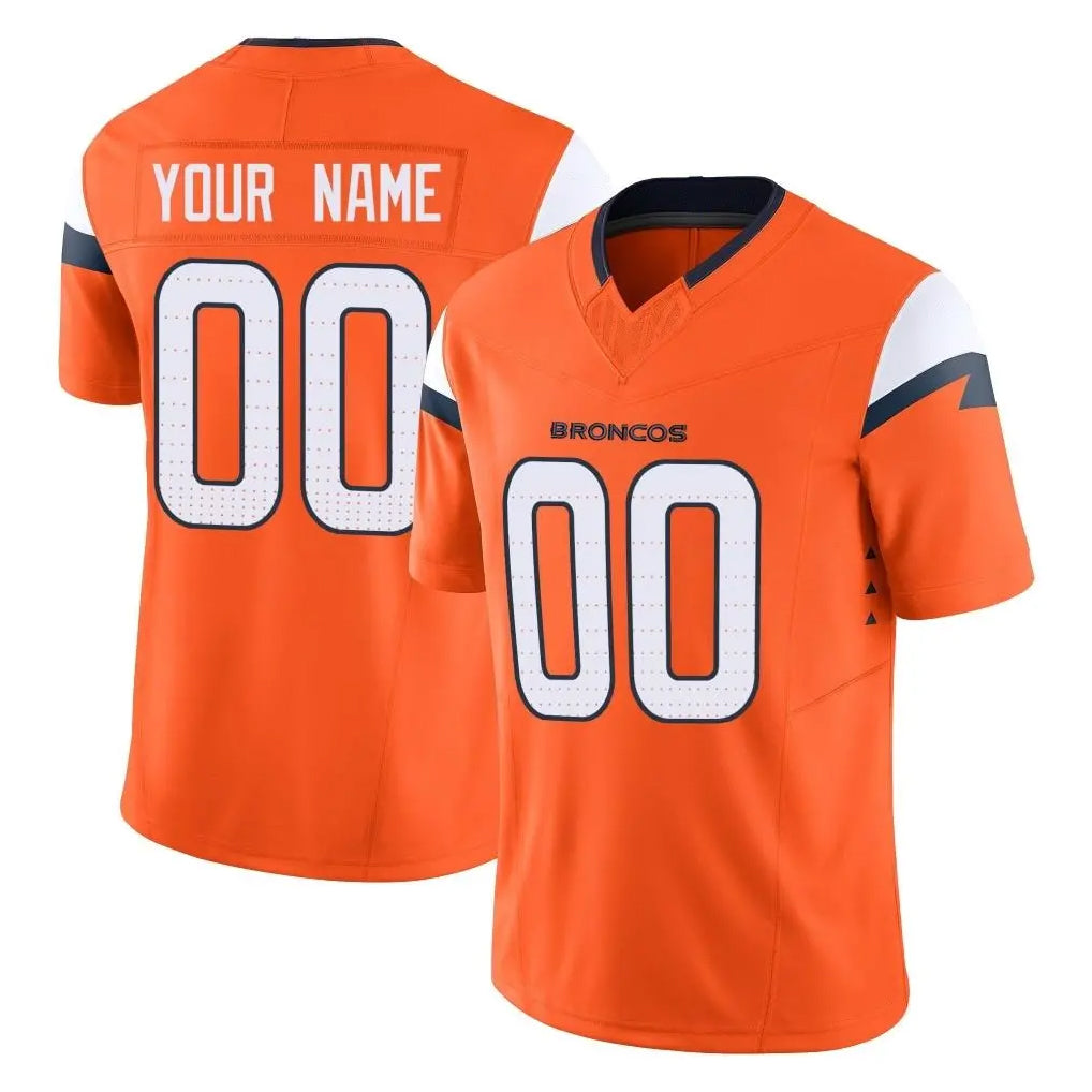 Custom D.Broncos Orange Vapor F.U.S.E. Limited Home Game Any Name & Numbers Gdoa Stitched Jerseys