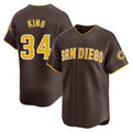 S.Diego Padres #34 Michael King Player Brown Home Limited Fdoa Stitched Jerseys