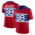 NY.Giants #98 DJ Reader Player Red Century Vapor F.U.S.E. Home Game Gdoa Stitched Jerseys