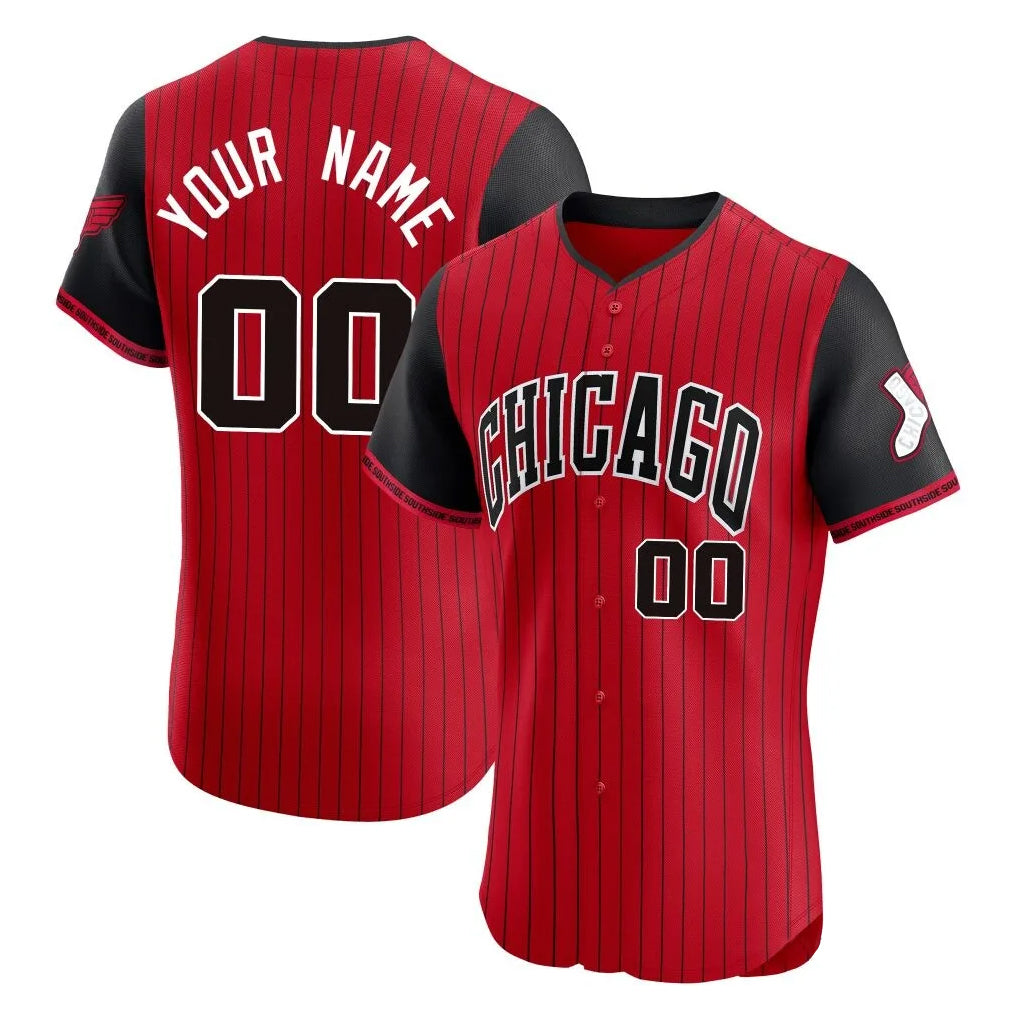 Custom C.White Sox Red City Connect Limited Elite Home Any Name & Number Gdoa Stitched Jerseys
