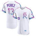 KC.Royals #13 Salvador Perez Player White 2026 City Connect Limited Elite Home Gdoa Stitched Jerseys