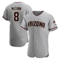 A.Diamondbacks #8 James McCann Player Gray Road Limited Elite Home Game Gdoa Stitched Jerseys