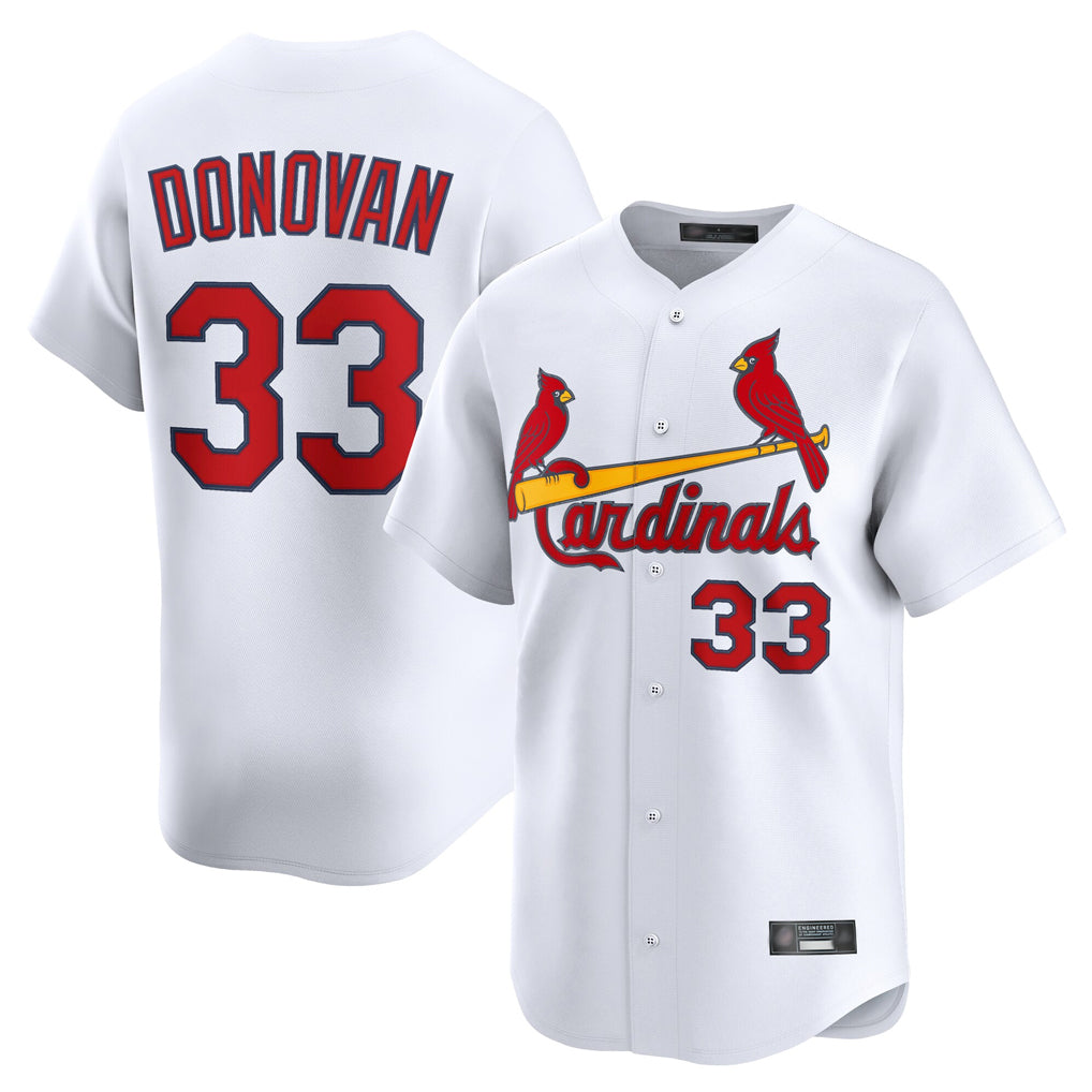 St. Louis Cardinals #33 Brendan Donovan Player White Home Limited Fdoa Stitched Jerseys