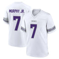M.Vikings #7 Byron Murphy Jr. Player White Alternate Home Game Gdoa Stitched Jerseys