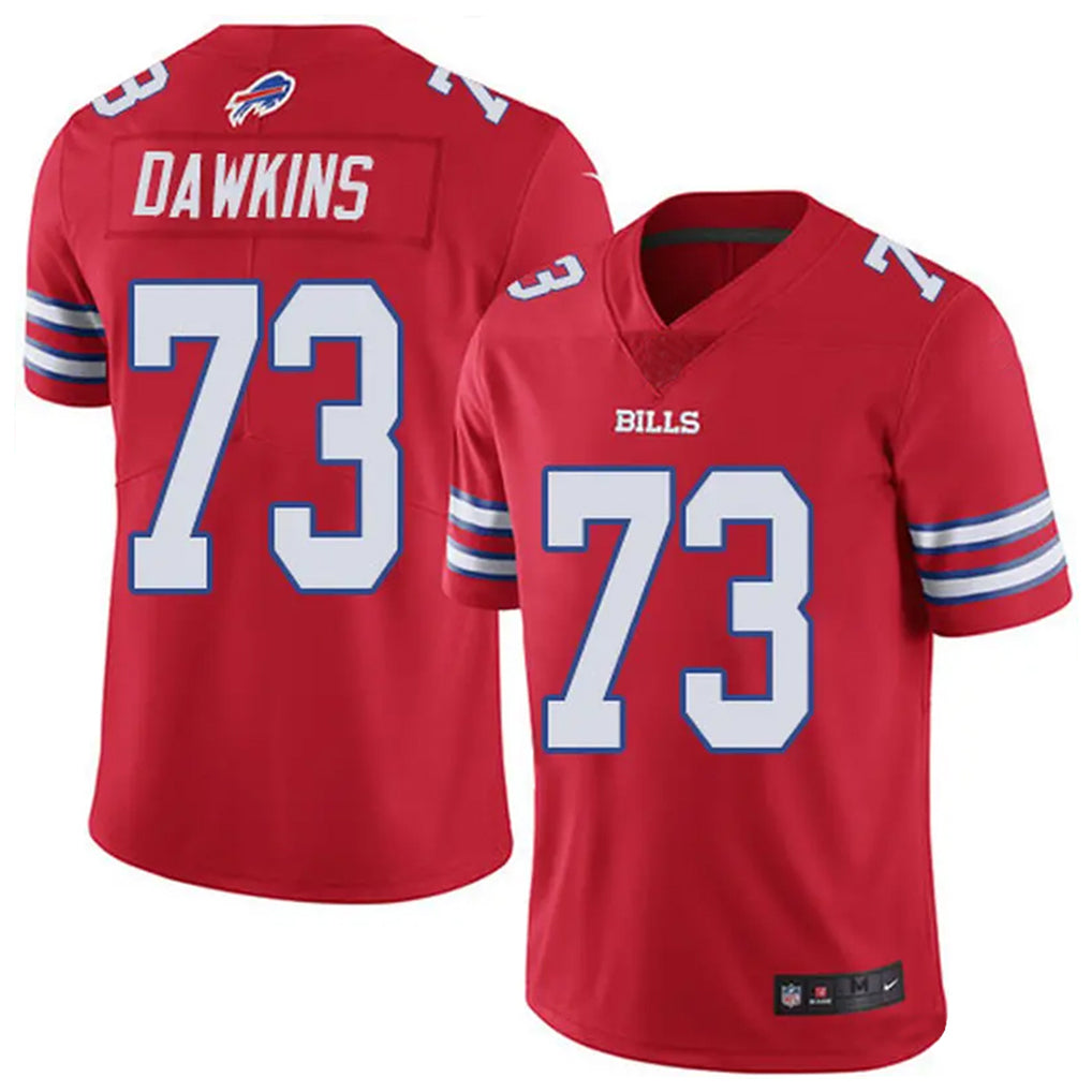 B.Bills #73 Dion Dawkins Player Red Vapor Untouchable Limited Gdoa Stitched Jerseys
