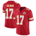 KC.Chiefs #17 Alohi Gilman Player Red Limited Vapor Untouchable Home Game Gdoa Stitched Jerseys